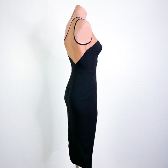 Dress the Population Rayna Illusion Sheer Neck Sheath Dress Black size XXS NWT - Picture 6 of 12